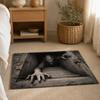 Halloween Doormat Non-Slip Home Floor Mat Scary Bathroom Carpet  Bedroom