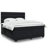 VidaXL Slat Bed Base with Mattress Black 180x200 Cm Velvet, Bed, Platform Bed, Panel Bed, Furniture of 3293286