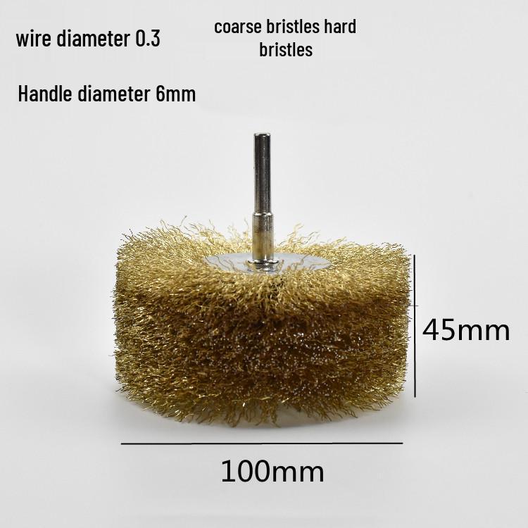Electric Steel Wire Brush with Handle - Rust Removal, Polishing, and Cleaning.
