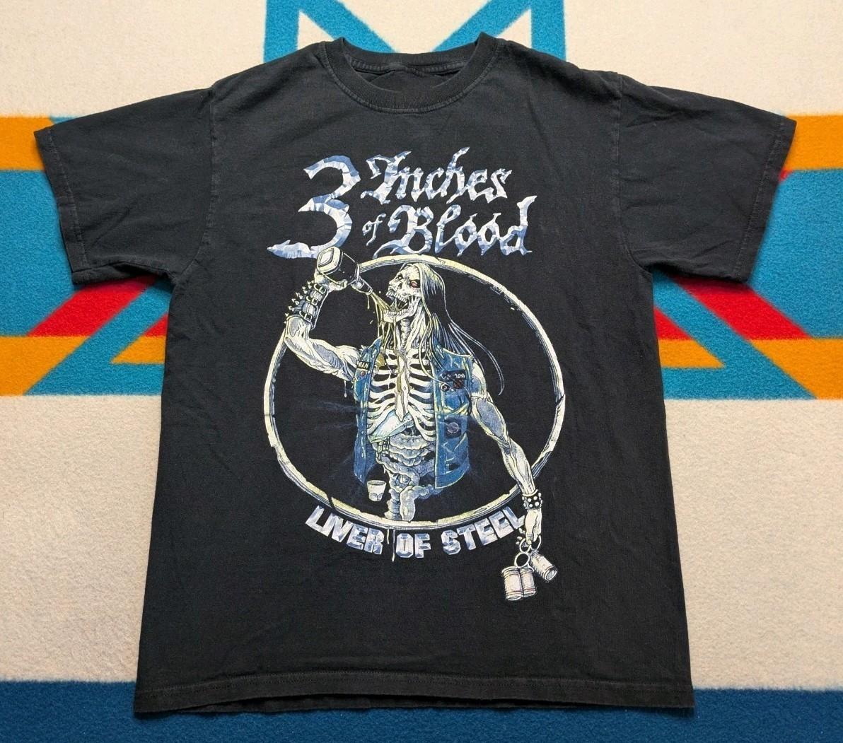 Rare 3 Inches Of Blood Liver Of Steel T-shirt S to 5XL PA086 FREE SHIPPING Unisex T-Shirt XL