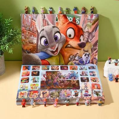 40-Piece Zootopia Nick & Judy Cartoon Resin Wall Ornaments - Children's Toy Gift Set