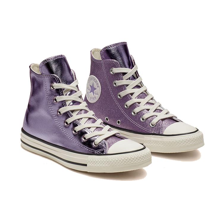 Converse Chuck Taylor All Star Shiny Metal High Top Purple Women's 564852C