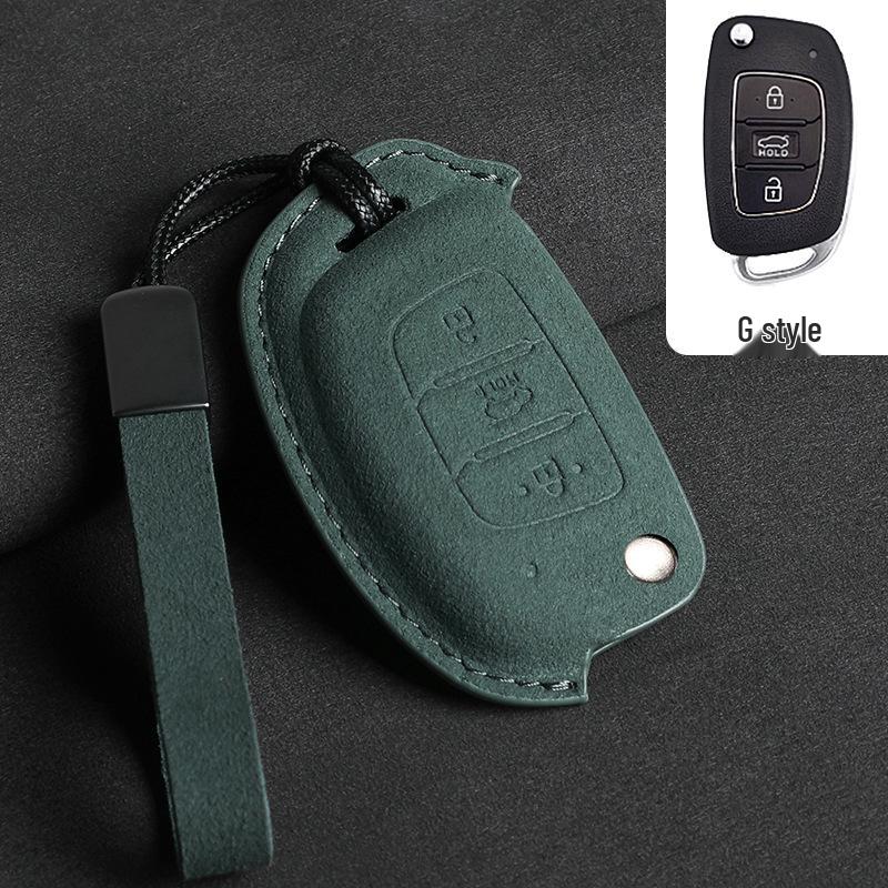 Hyundai Elantra 16/Yuena/ix25 Folding Key (Green 3D)