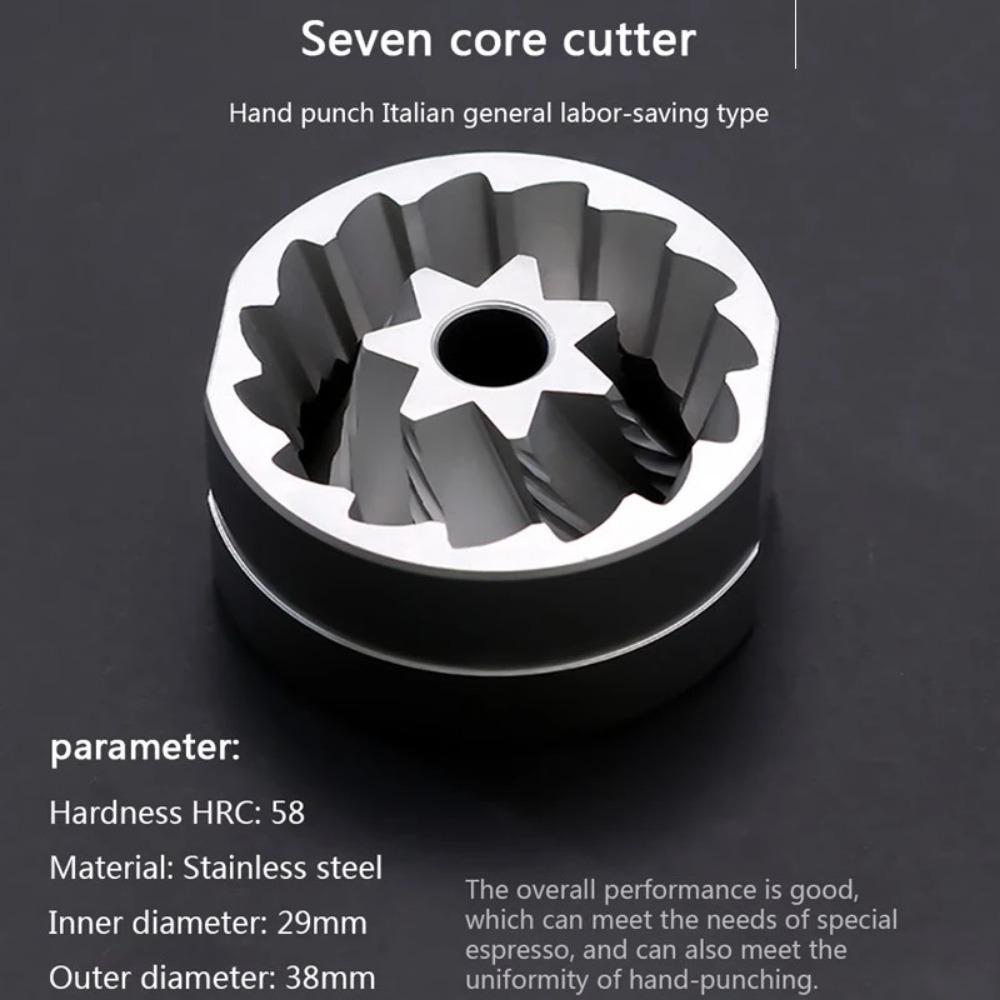 1PC Manual Coffee Grinder Portable Coffee Grinder 7-core Burr Easy To Disassemble, Used for Cleaning 420 Stainless Steel Burrs