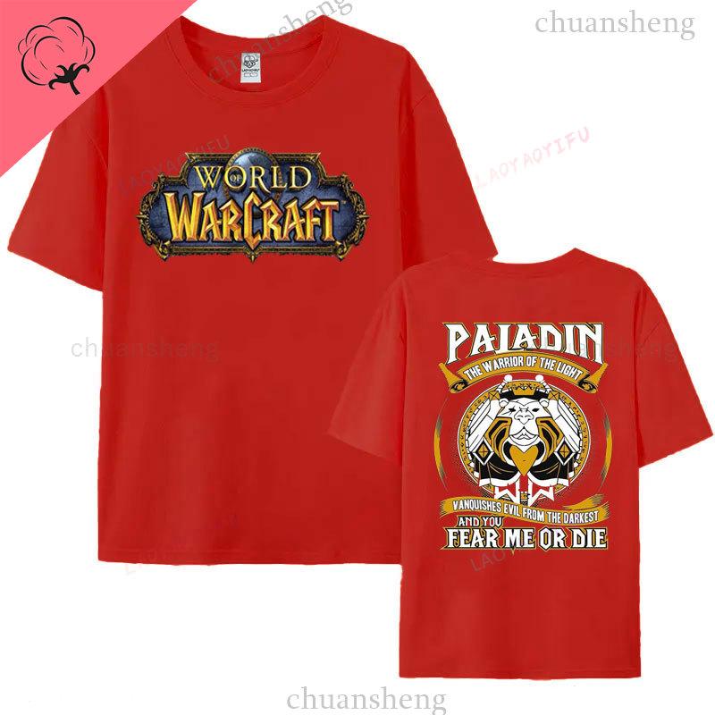 World of Warcraft T-Shirt Hiphop Spiel Gedrucktes T-Shirt Oberteil Locker Komfort Kleidung Sommer Unisex Heißer Verkauf T-Shirts 100% Baumwolle