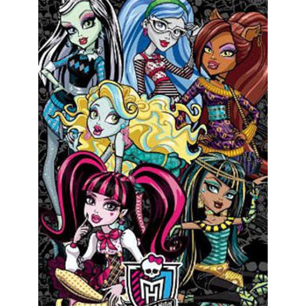 M-Monster H-High Cartoon Diamond Painting Kit Diamond Embroidery Cross Stitch Handmade Art Gift Crafts Home Decor Children Gift