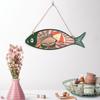 Unique Summer Hanging Sign Stylish Mediterranean Style Decorative Wall-mounted  Plate Ornament
