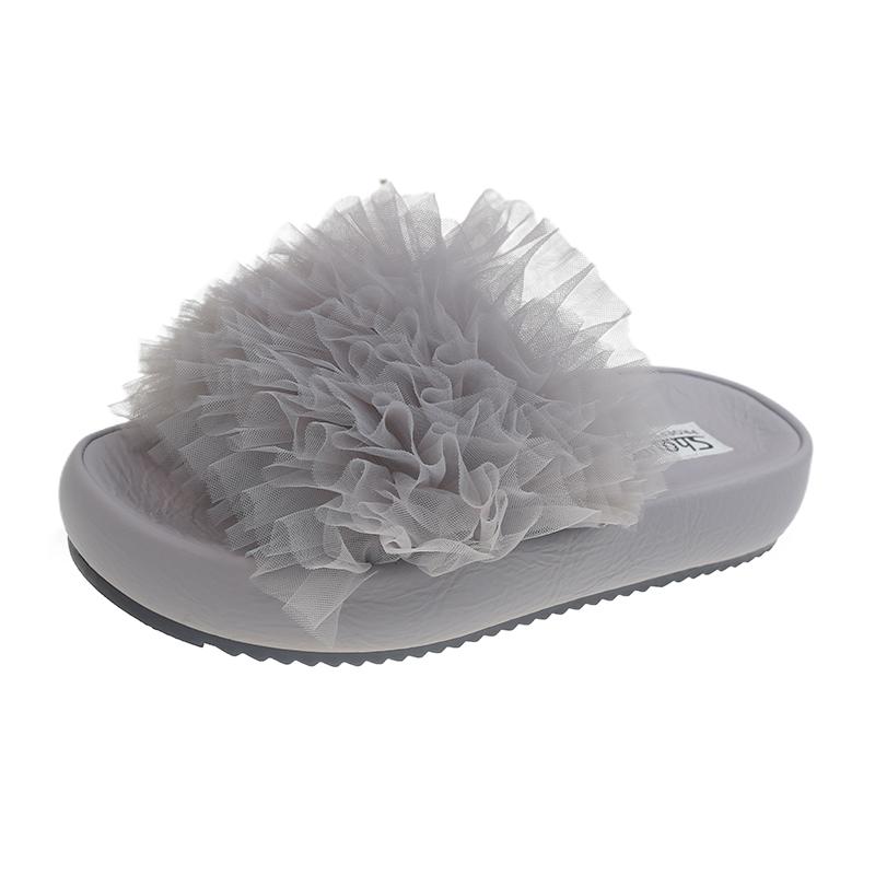 Fashion 2025 New Women's Plush Slippers Fashion Fluffy Light Flip Flops Home Open Toes Living Room Shoes Fashion Sexy Slides