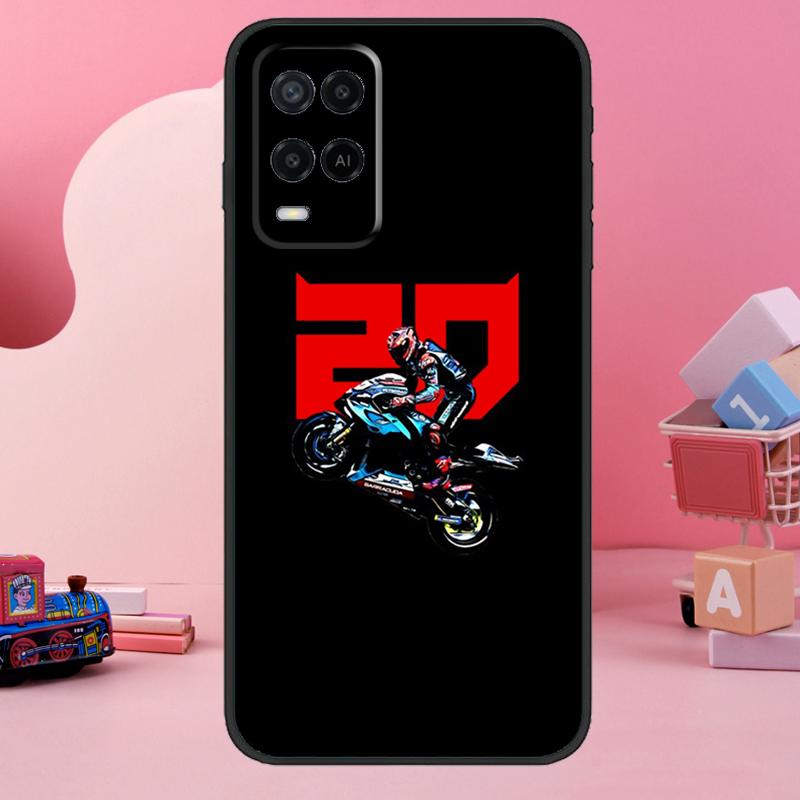 Moto Fabio Quartararo Case For Oppo A18 A38 A58 A78 A98 A74 A54 A94 A80 A60 A40 A96 A76 A16 A15 A17 A57 A77 A5 Pro