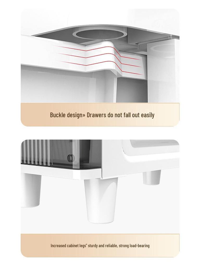 Waterproof Ultra-Narrow Storage Cabinet for Bathroom, Kitchen, and Refrigerator Gaps