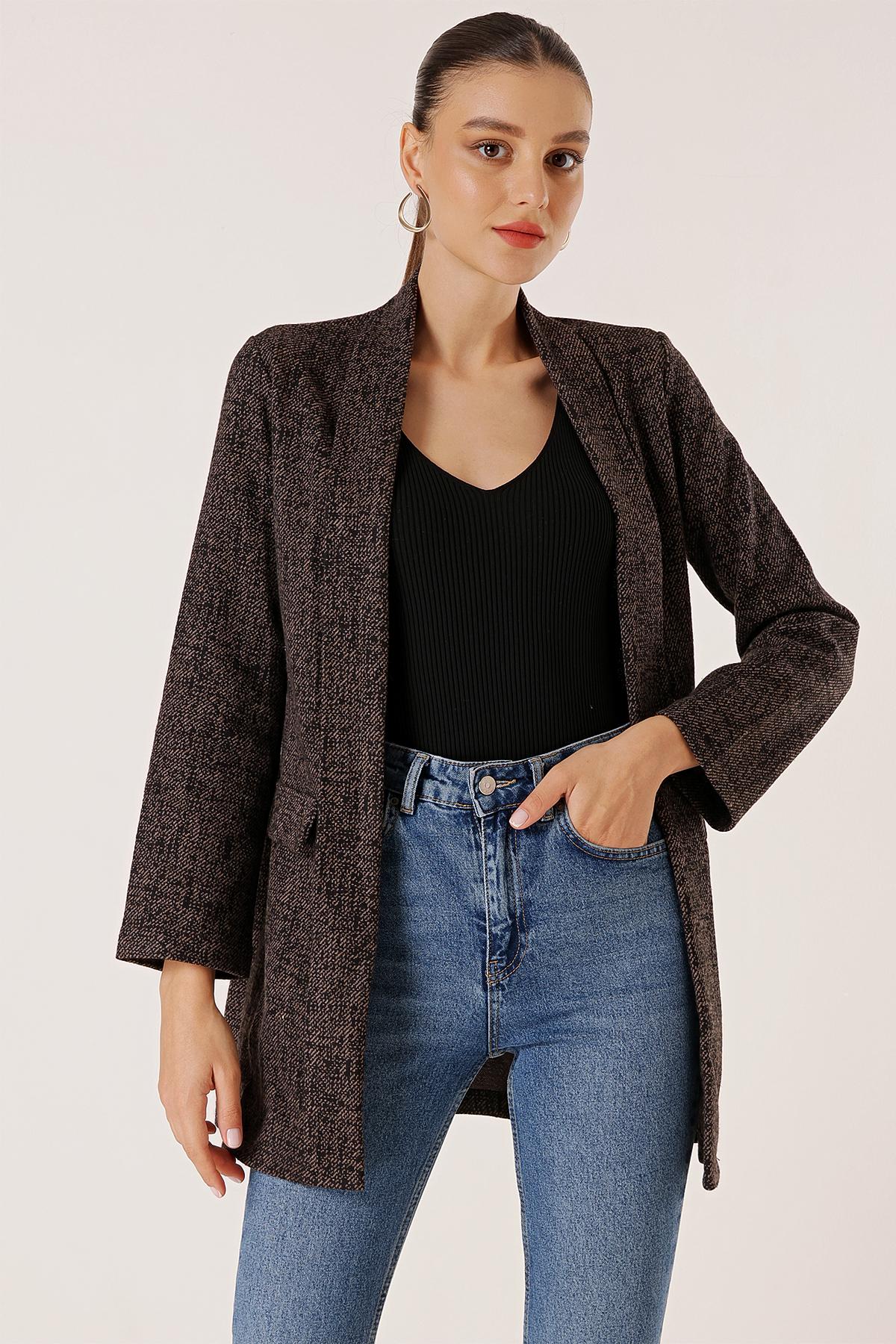 

Куртка Karyağdı Kachet с шалевым воротником и искусственным карманом M коричневый