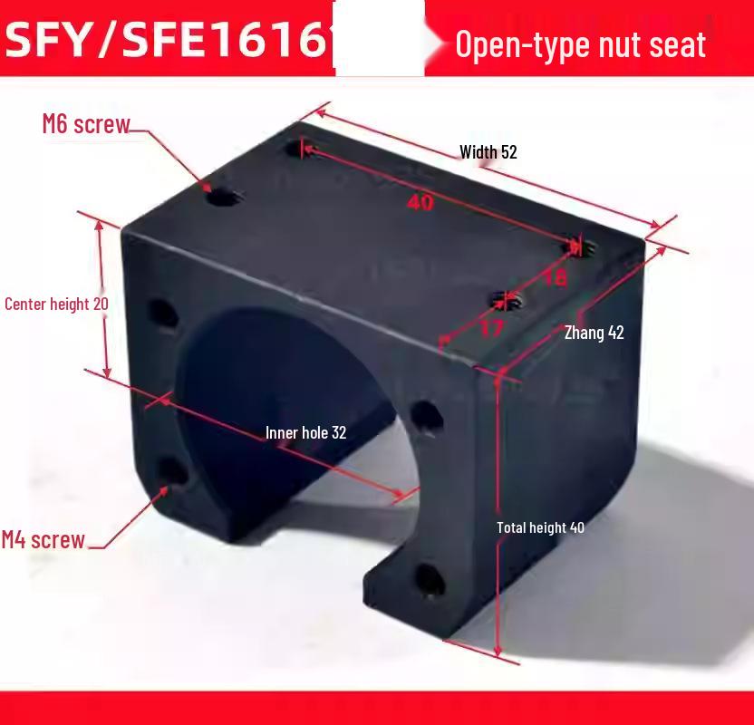 MLM Precision Iron Nut Seat Slide Module 2505/3205/4010/5010 for CNC Machines