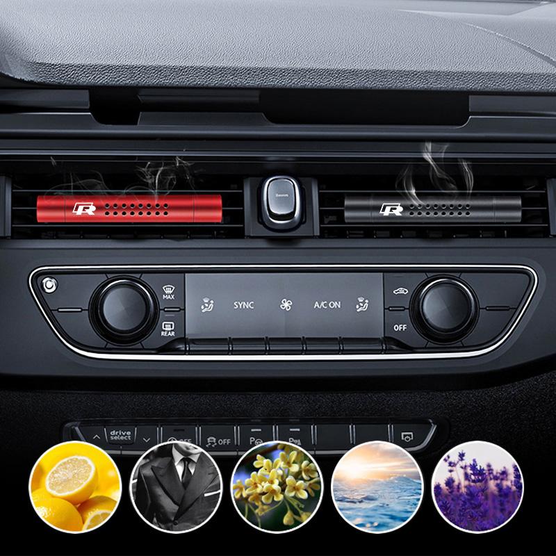 WGLRK1 Car Air Freshener Diffuser Aromatherapy Stick Perfume Clip For VW GTI Polo Golf Passat Tiguan Arteon Touareg Taigo Caddy Jetta