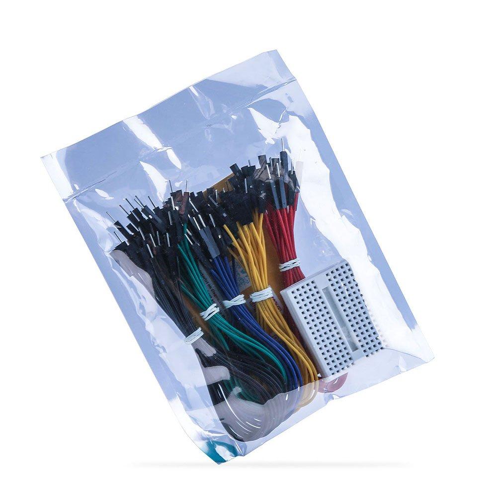ELEGOO 50 PCS Male and Female Jumper Wire 200mm (170 Tie Point with Breadboard)
