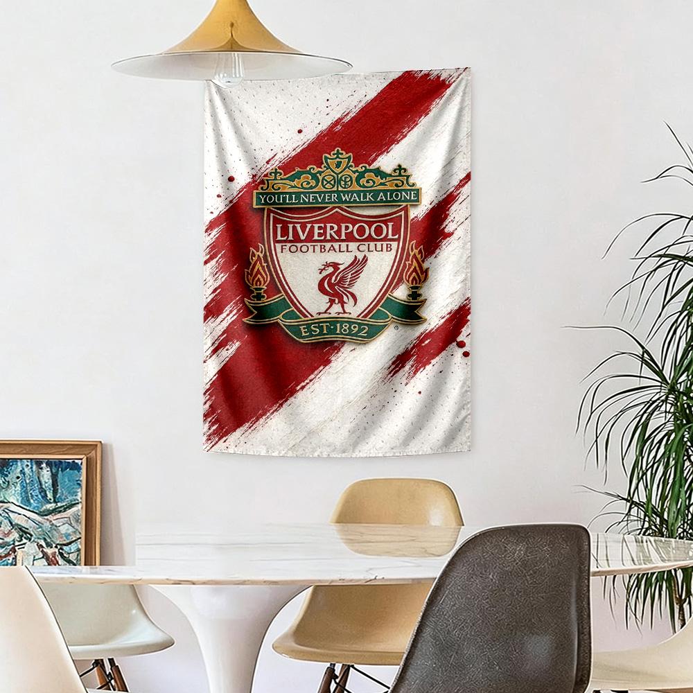 Liverpool Football Club Wanddekoration Wandteppich Kunst Für Haustiermemorial Geburtstag Hochzeitsparty Kulisse Familiengeschenk