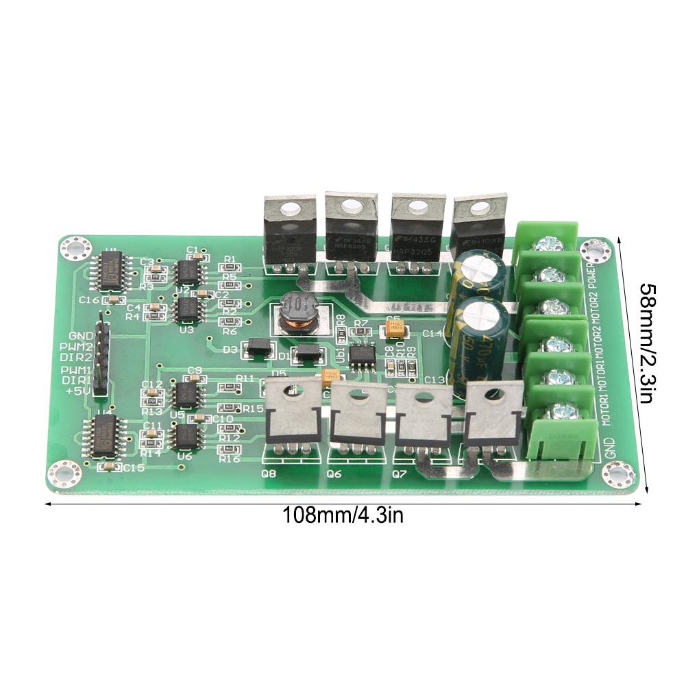 IRF3205 Dual Channel DC Motor Driver Board Module H bridge with Brake Function