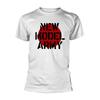 Offiziell lizenziertes Neues Modell Armee Logo Unisex Weißes T-Shirt Neues Modell Armee Tee