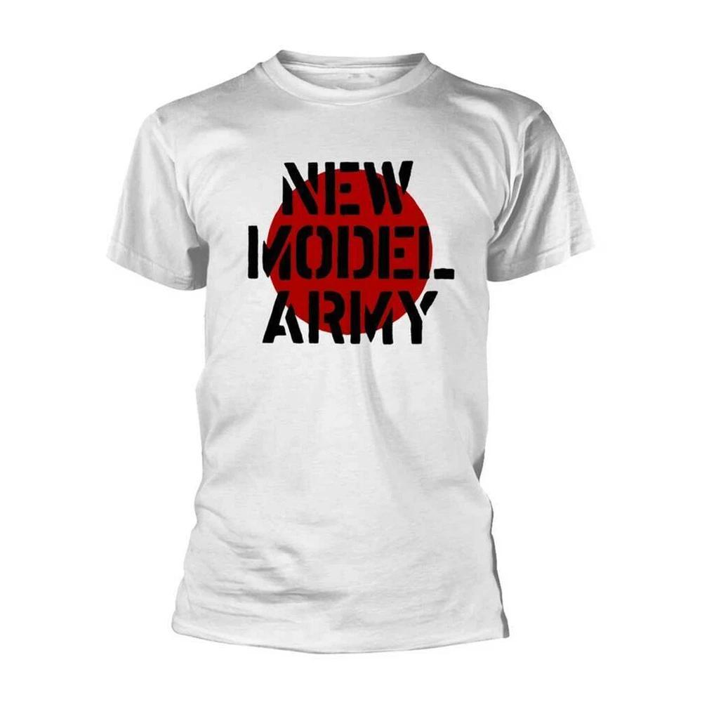 Officially licensed New Model Army Logo Unisexs White T Shirt New Model Army Tee S