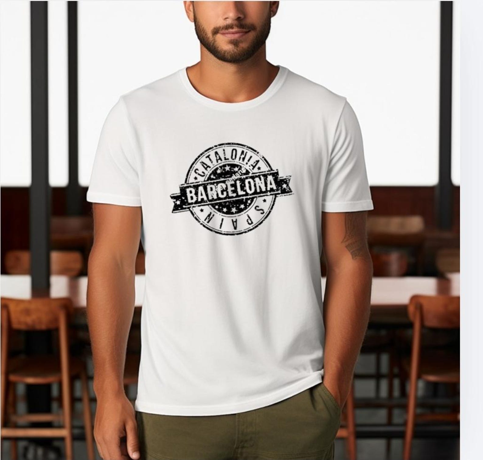 Barcelona Spain Shirt, Catalonia Travel Graphic T-Shirt, Barcelona Souvenir Tee, Spain Vacation Shirt, European City Shirt 2XL