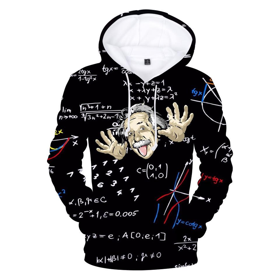 Albert EinsteinWomens Long Sleeve Cute Cat Ear Pullover Hoodie