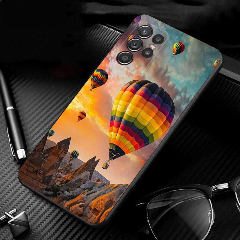 Hot Air Balloon Phone Case For Samsung S25 S24 S23 S22 S21 S20 Ultra S20 S22 S21 S20 FE S24 Plus Shell Case
