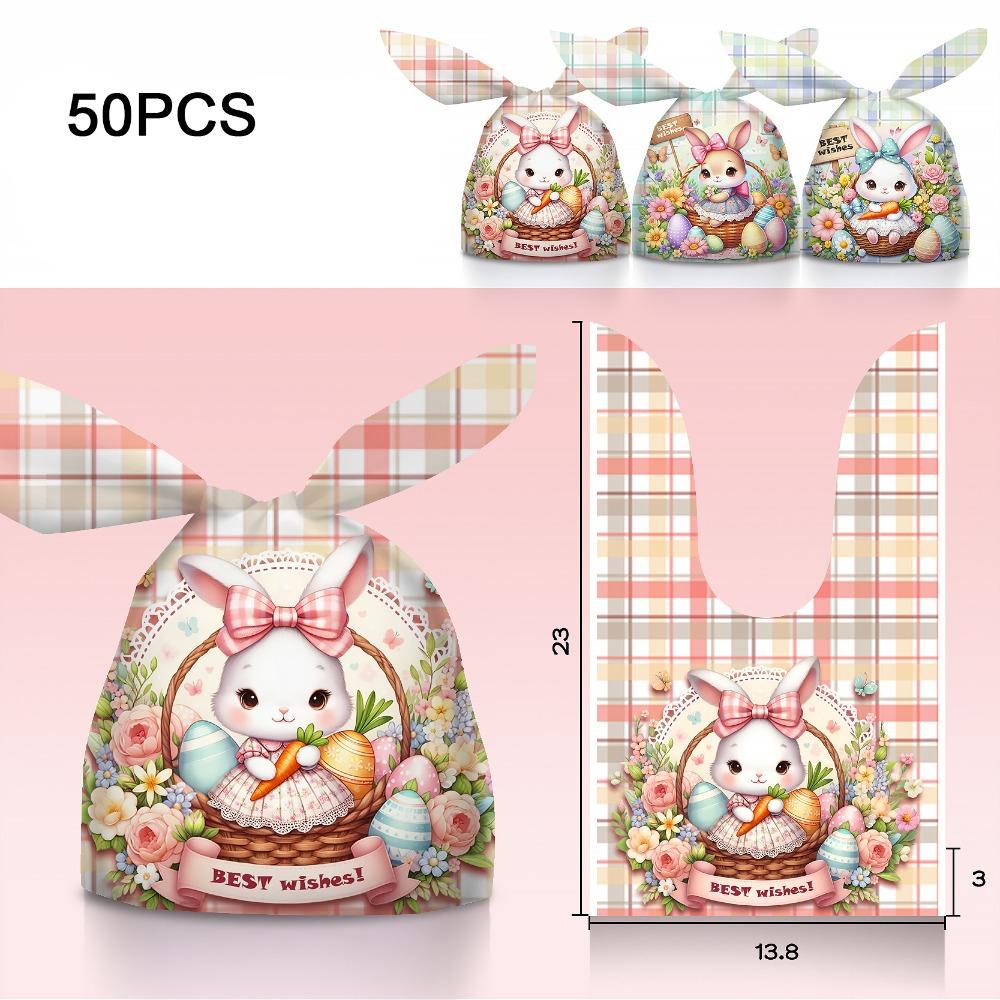 

50 шт. Барвистий пакет для печива, пакет для пакування DIY, модна пакувальна коробка, Великдень Style 5