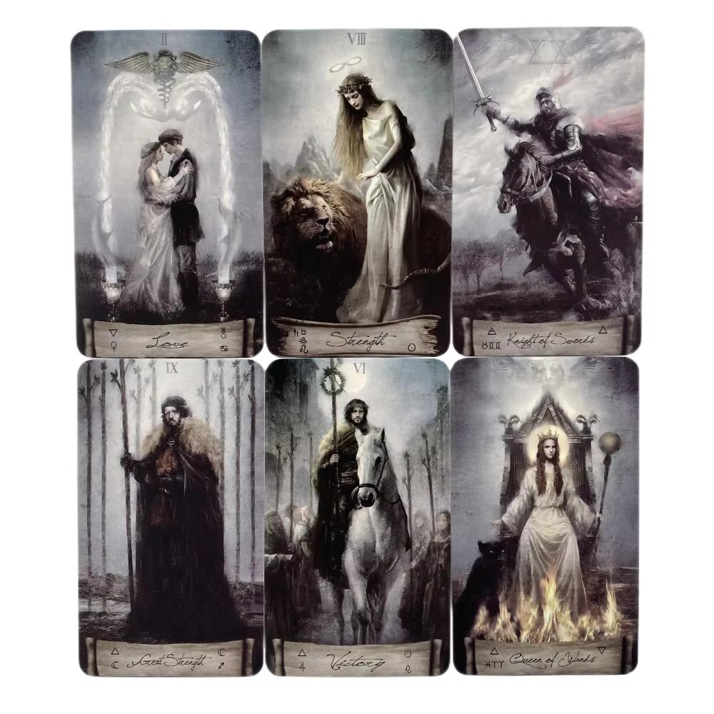 Kit di carte dei tarocchi Cielo Terra 78 nuove carte dei tarocchi per principianti con guida, gioco di carte, gioco da tavolo squisito e guida