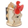 Stem Science Experiment Diy Flame Induction Fan Handmade Kit For Kids Wooden Material