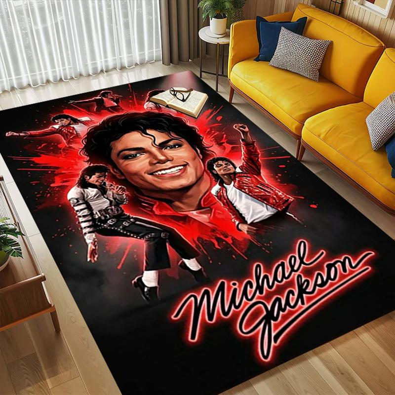 Michael Jackson Living Room Nonslip Area Rug Soft Carpet For Bedroom Gameoom Playroom Sofa Office Home Decor Doormat
