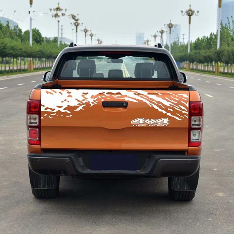 Pickup Trunk Tailgate Stickers For Ford Ranger Car Decalds Truck Graphics Vinyl  Decor Cover Auto Exterior Accessories