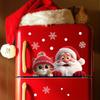 1pc Santa Claus Glass Sticker Removable Static Cling Decoration for Living Room Entrance Corridor Window Clings Decoration