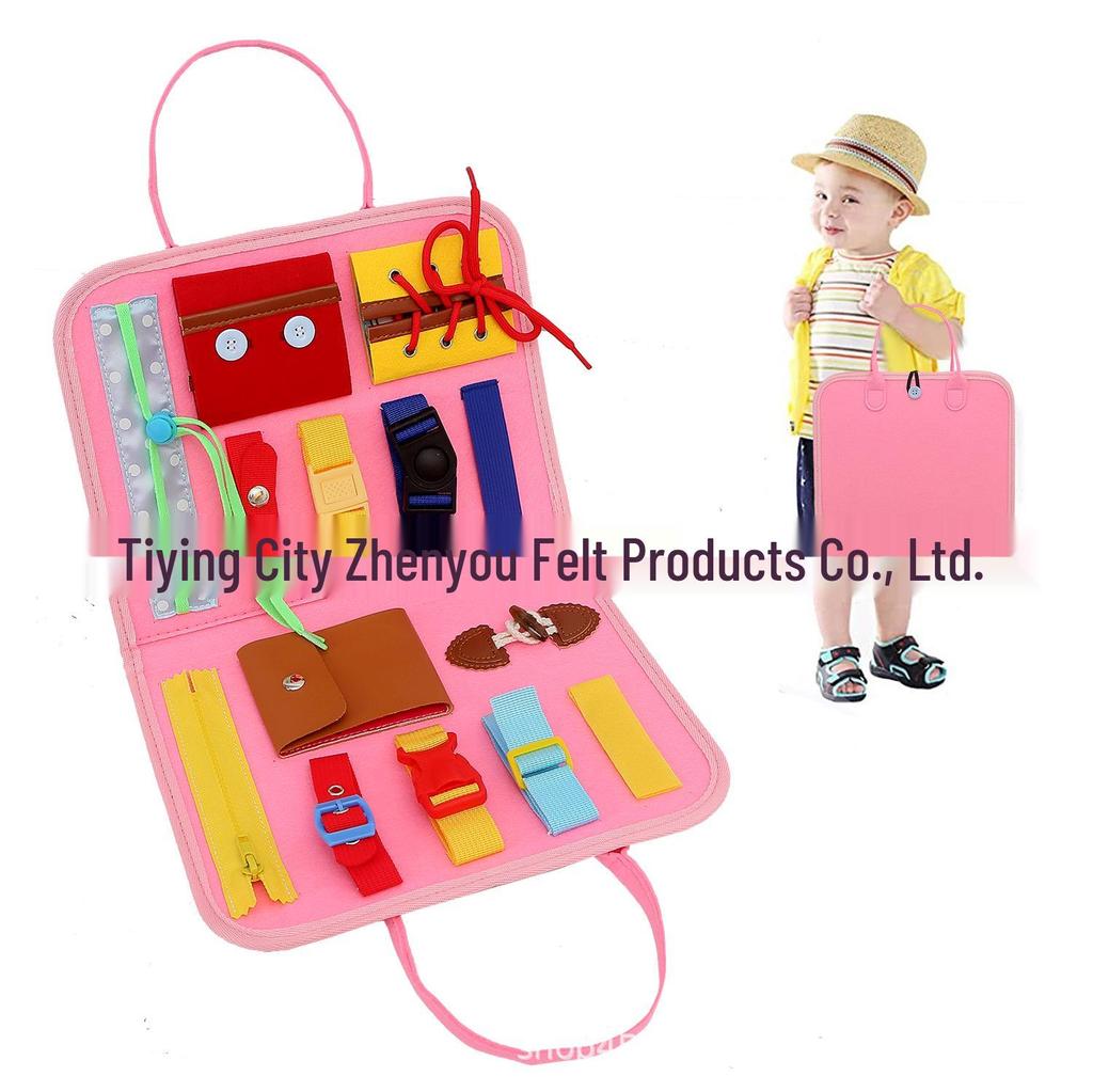 Montessori Felt Busy Board: Multi-Page Educational Toy & DIY Accessories for Early Childhood Learning