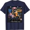 I Live Here Now Racoon Drinking Iced Coffee Baseball Mama Unisex T-Shirt