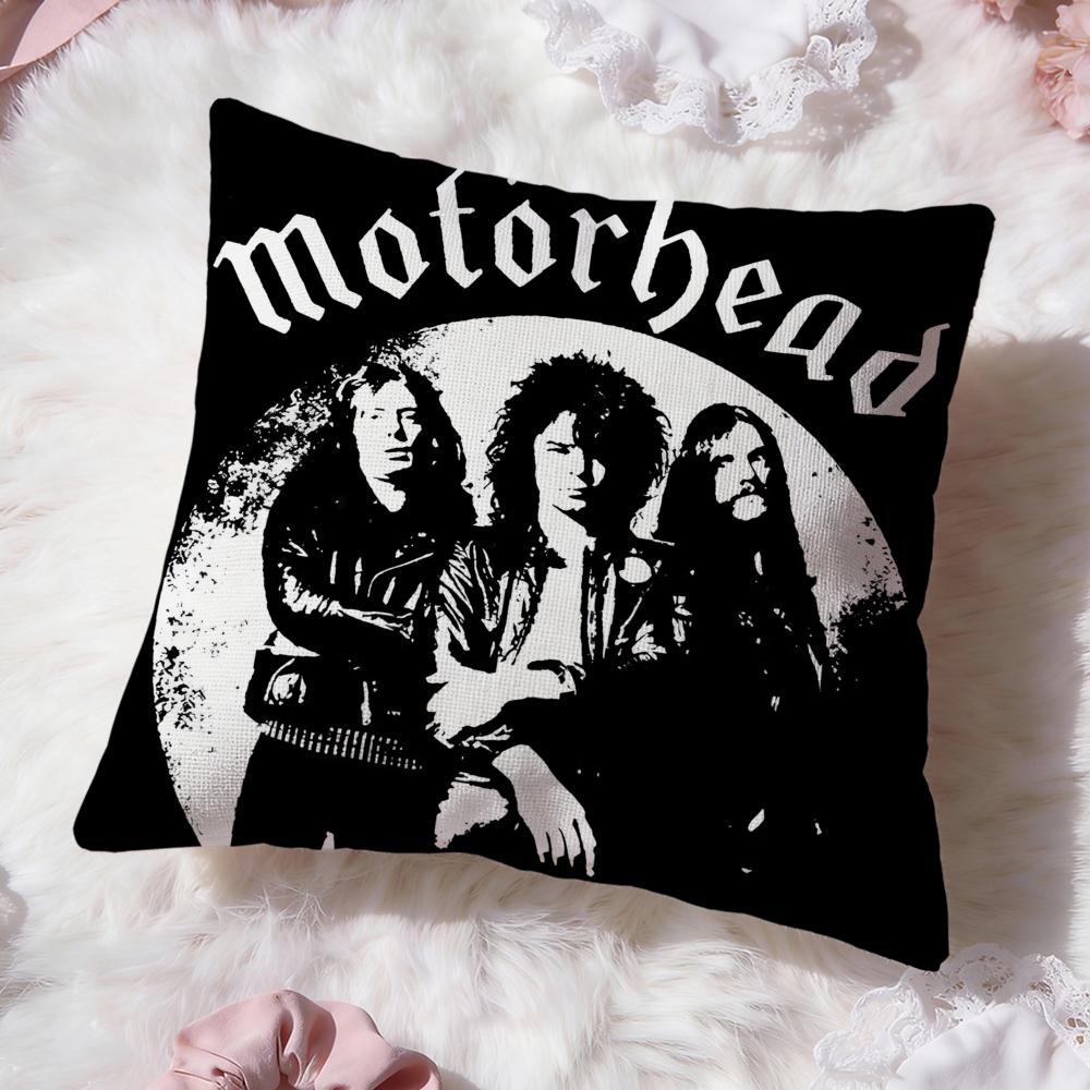 Band Cool Motorheads Cushion Cover Premium Comfort Reversible Pillow Cove -Two In One Design for Any Room & Car Interior