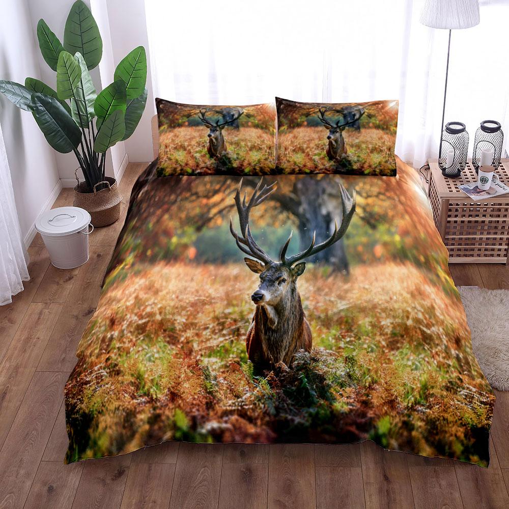 Green Deer Hunter Grove Painting segas