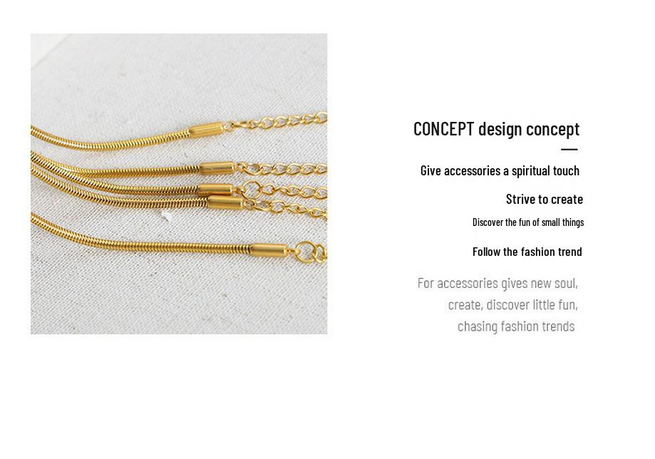 18K Gold Titanium Steel Versatile Bracelet for Women - Non-fading, Sweet Girl Chain