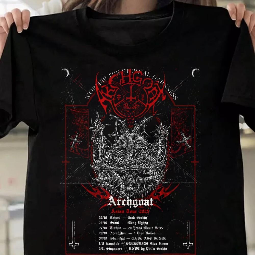 Новая футболка Archgoat Tour Мужская Черная S-235XL 20D214 Унисекс XXXXL