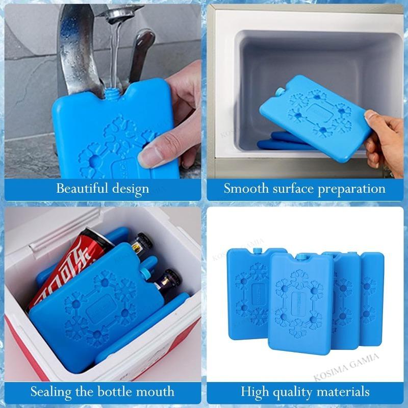 Portable Reusable Ice Pack Water Fill Long Lasting Cooling Leakproof For Fresh Food Storage Cooler Box Lunch Camping Outdoor