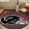 Atlanta-Falcons Rise Up Round Mat, Anti-slip Circle Carpet Chair Rug For livingroom,Bedroom, Doormat Home Decor Gift Christmas Gifts