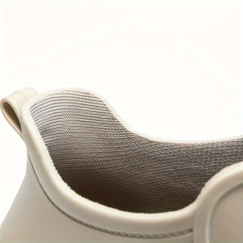 Fashionable Solid Color Rain Shoes Short Tube Outdoor Motorcycle Tide Waterproof Shoes Thick Soled Women's Anti Slip Durable Rubber Shoes