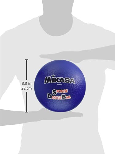 MIKASA Sponge Dodgeball, 66cm (for preschoolers to elementary school students), 210g, Blue, STD-21 BL