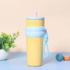 Stainless Steel Coffee Cup 710ml Double-layer Insulated Coffee Mug Tumbler Portable Travel Flask Hot Cold Water Bottle Car Vacuum Flask