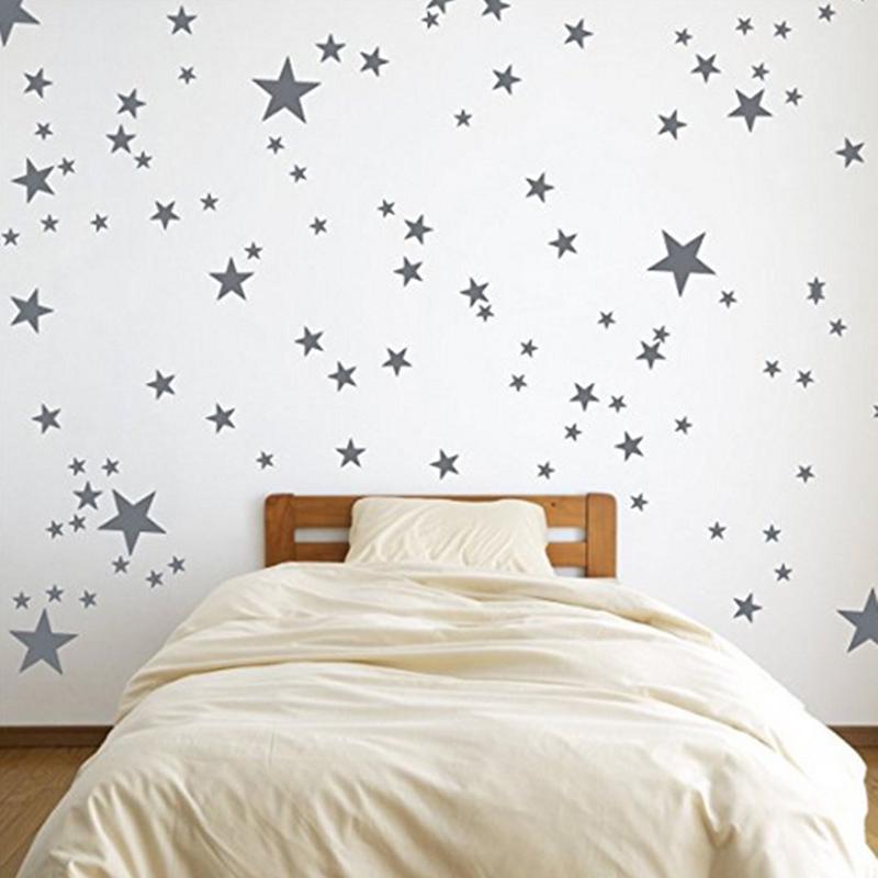 Five-Pointed Star Wall Sticker Wall Decor DIY Decals For Kids Room Children Bedroom Home Decoration Mural Nursery Stars Stickers