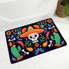 Cartoon Mexico Day of The Dead Entrance Doormat Home Decor Sugar Skulls Kitchen Hallway Rugs Bathroom Non-slip Floor Mat
