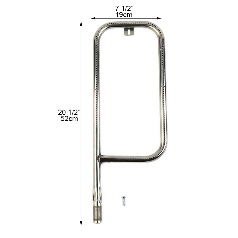 52*19cm Burner For Weber Q200/Q220/Q2000/Q2200 Silver
