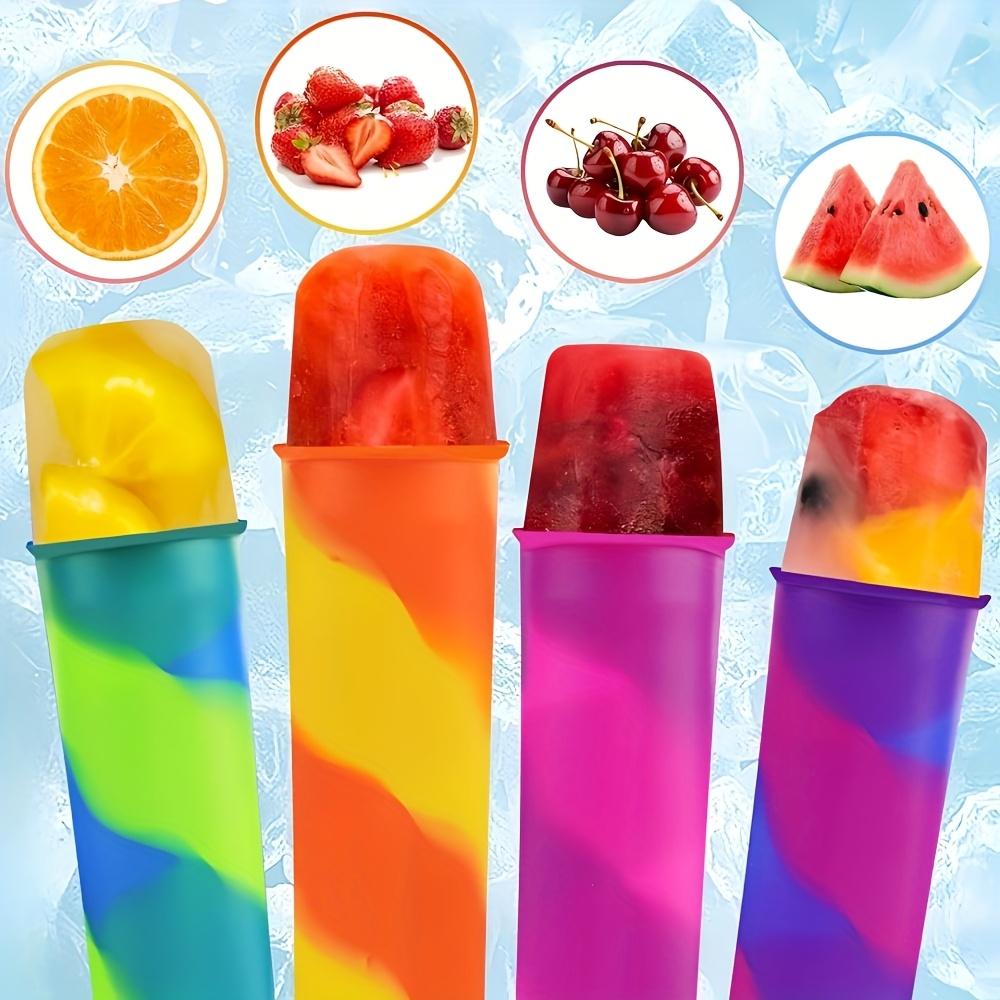 4pcs/8pcs Silicone Popsicle Molds, Reusable and Easily Detachable Popsicle Molds, Yogurt Bars, and Jelly, Kitchen Tools and Accessories