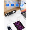 Multiports Desktop Charging Station With 65W USB C 3AC Outlets Clamp On Designs Power Strips For Dorm Room Offices