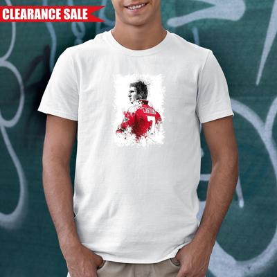 Eric Cantona Fans T-Shirt Bedruckt Fußballliebhaber Geschenk Herren Reine Baumwolle T-Shirt Tops