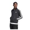 adidas Mens 3 Stripes Quarter Zip Long-Sleeved Sweatshirt