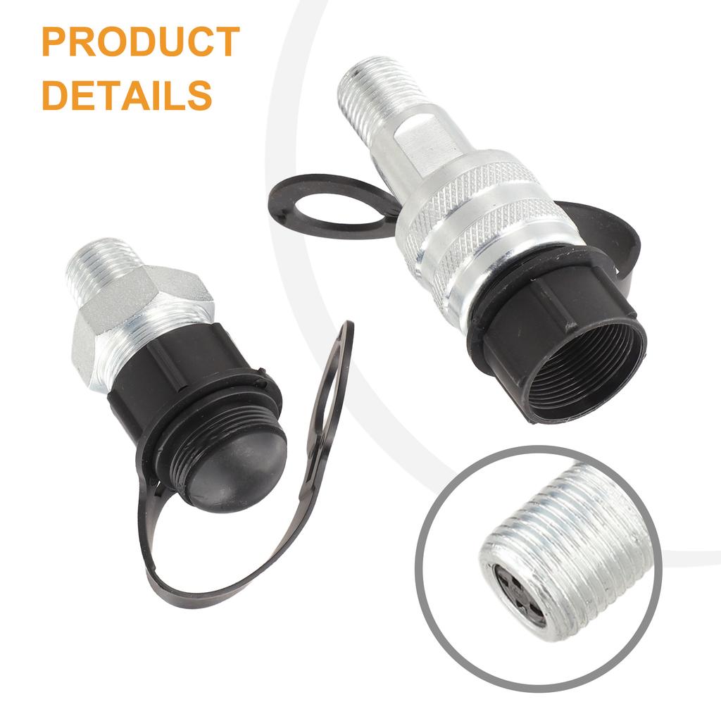 Carbon Steel Hydraulic Coupling with Zg3/8 External Thread Straight Through Configuration for High Pressure Oil Pipeline Use